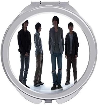 化粧鏡 メイクアップミラー 円型Bump Of Chicken 2倍拡大鏡付き 手鏡 化粧ミラ一 ライトミラー 女優ミラー ラウンドミラー コンパクト 携帯ミラー 化粧道具 旅行 プレゼント 折りたたみ式 丸型 ポケットミラー 小型 女性