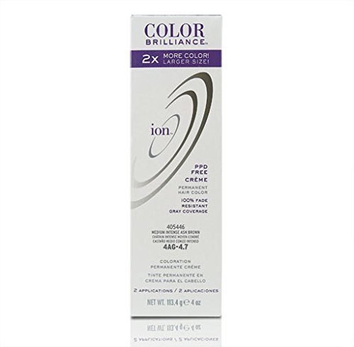 Ion 4ag Medium Intense Ash Brown Permanent Creme Hair Color
