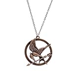 Lureme Antique Bronze Chain Arrow Bird Pendant Necklace for Women and Men 01000947-1*