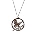 Lureme Antique Bronze Chain Arrow Bird Pendant Necklace for Women and Men 01000947-1