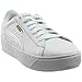 PUMA Women's Vikky Platform Leather, White-White-White, 8 M US