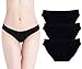 Fispo Women's 3 Pack Bamboo Bikini Briefs, Seamless