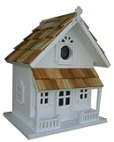 Home Bazaar Victorian Cottage Birdhouse, White