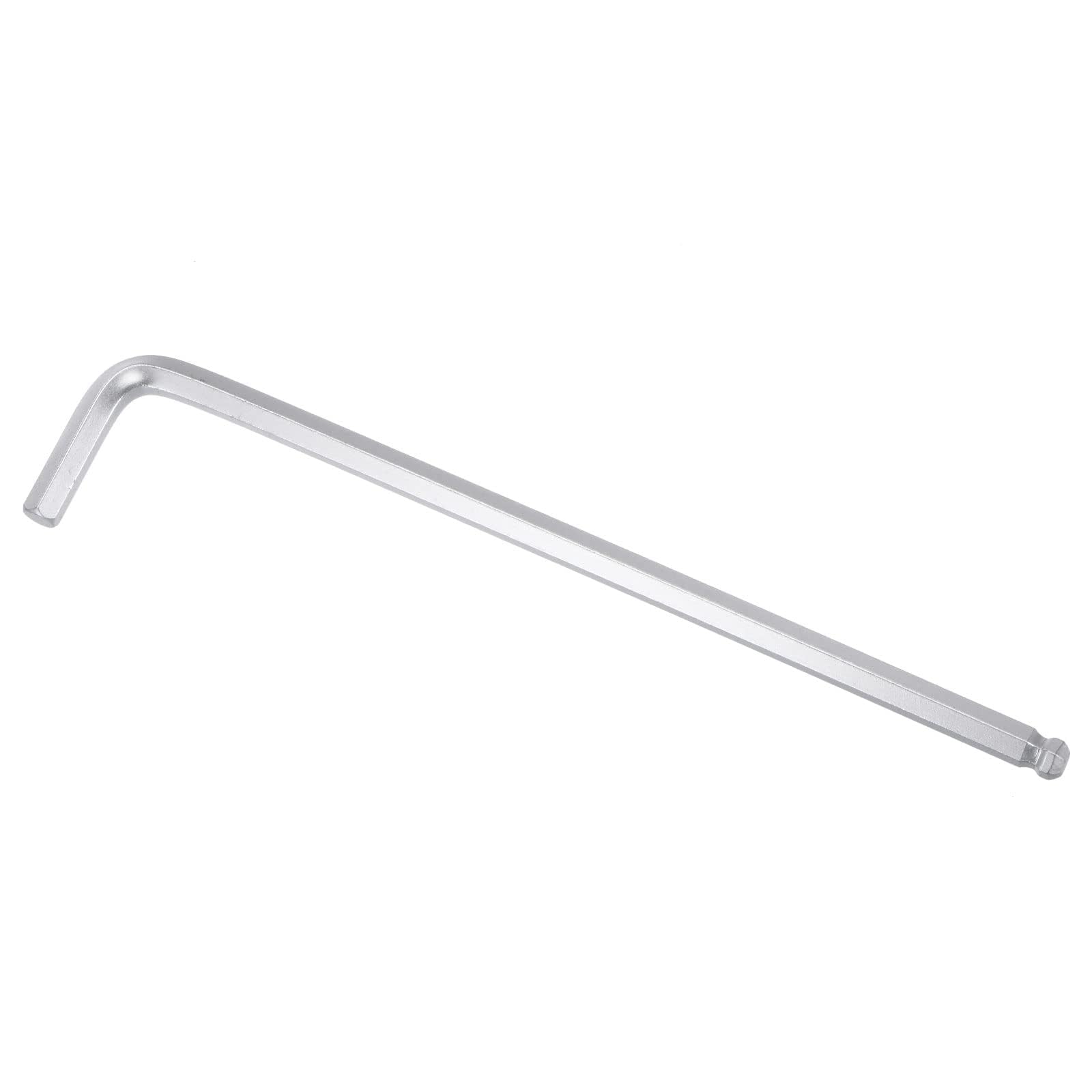 TOP-VIGOR 1Pcs 1/4" Ball End Hex Key Wrench, L Shaped Long Arm Allen Key for Household DIY, Professional Machine Repairing, CR-V