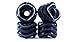 Shark Wheel Sidewinder 70mm 78A Traction Long Boarding Skateboard Wheels, Black