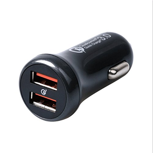 VeeDee Qualcomm Certified Dual USB Car Charger, IBD Quick Charge 3.0 3A/36W QC Dual USB Car Charger Adapter for Samsung Note 8, S8 S8 Plus S7 Edge, Apple X 8 7 6S 6 Plus, LG V30 G5 G6 V20, Mote Z and More VeeDee Qualcomm Certified Dual USB Car Charger, IBD Quick Charge 3.0 3A/36W QC Dual USB Car Charger Adapter for Samsung Note 8, S8 S8 Plus S7 Edge, Apple X 8 7 6S 6 Plus, LG V30 G5 G6 V20, Mote Z and More