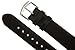 JP Leatherworks Mens Genuine Italian Leather Watchband Black 18mm Watch Band