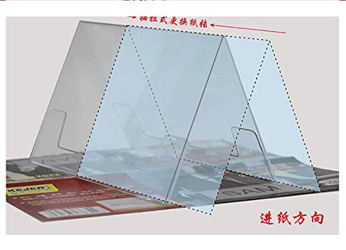 Acrylic Double-Sided Signage Vertical Signage Detachable Label Transparent Plastic Advertising Label Display Stand Triangle Conference Table Standard Table Card (5PCS) - Thumbnail 3