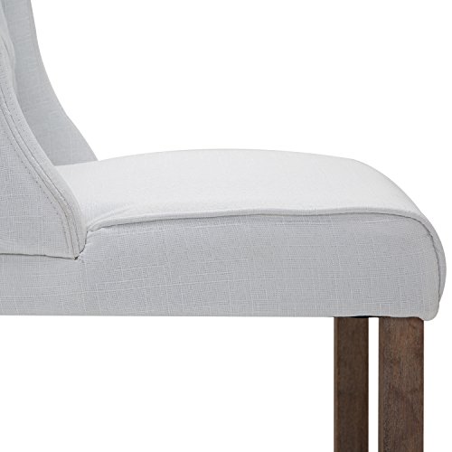 40" Tufted Wingback Counter Height Armless Bar Stool Dining