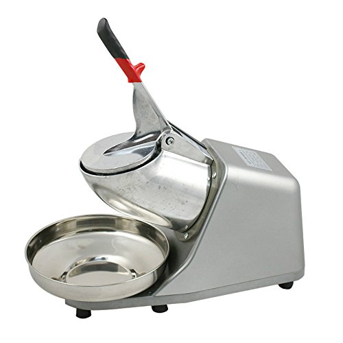 Ice Crusher Shaver Machine -300w 132lbs/h Snow Cone Maker Shaved Ice For Cold Drink