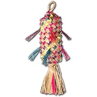 Planet Pleasures Spiked Pinata Natural Bird Toy, Medium/11