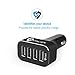 Stalion 4 USB Port 9.6 Amps Car Charger Adapter for Smartphones, Tablets, GPS Devices and MP3 Players - Jet Black