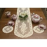 Mainstays Decorative Lace Tabletop Set - Runner & Doilies Ivory
