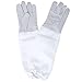 eoocvt 1 x Pair Beekeeping Protective Gloves with Vented Long Sleeves (Grey White)