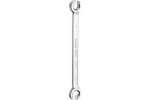 HARFINGTON Flare Nut Wrench 8mm x 10mm CR-V Nickel Plating Wrench for DIY Automotive Repairs and Household Maintenance