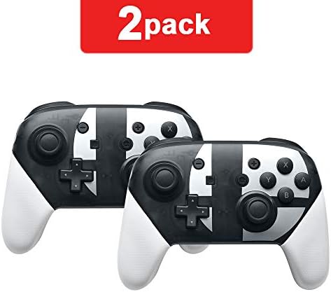 Switch pro Controller,Wireless Controller Compatible for Nintendo Switch (Black & White 2 Pack)