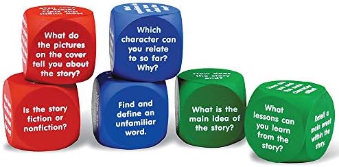 Learning Resources Reading Comprehension Cubes, 6 Colored Foam Cubes, Ages 6+, Multi-color, 1-5/8 L x 1-5/8 W in Learning Resources Reading Comprehension Cubes, 6 Colored Foam Cubes, Ages 6+, Multi-color, 1-5/8 L x 1-5/8 W in