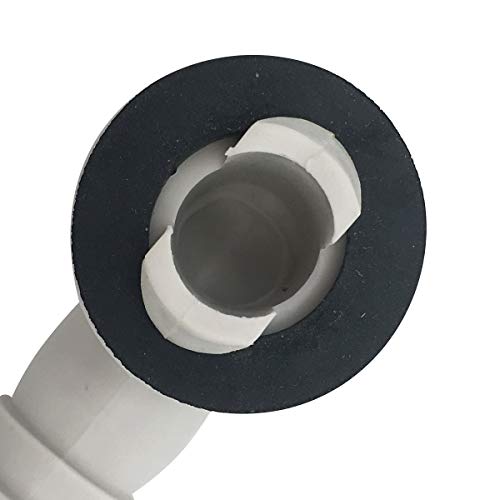 Air Jade Air Conditioner AC Drain Hose Connector Elbow Fitting with Rubber Ring for Mini-Split Units and Window AC Unit 3/5 Inch(15mm)