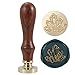 Wax Seal Stamp, Yoption Vintage Crystal Brass Head Wooden Handle Sealing Stamp for Wedding Invitations