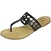 Alpine Swiss Womens Suede Lined Cutout T-Strap Flip Flop Thong Sandals