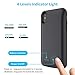 Vproof iPhone Xs Max Battery Case, 6000mAh Rechargeable Charger Case External Protective Charging Case Slim Battery Pack Portable Power Bank Cover for Apple iPhone Xs Max 6.5 Inch 2018(Black)