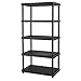 Keter Resin 5-Tier Freestanding Multipurpose Shelf Display Rack for Basement, Kitchen, and Garage Storage Shelving and Organization, 24