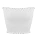 Women's Sexy Off Shoulder Bandeau Strapless Crop Tops Pullover Blouse Tube Cami (Small, White)