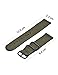 Mudder 2 Pieces Replacement Nylon Watchbands Watch Straps, Army Green and Black (22 mm)