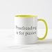 Zazzle Proofreading Is for Pusies Coffee Mug, Yellow Combo Mug 11 oz