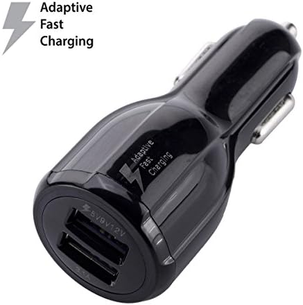 FREEDOMTECH Dual USB Car Charger, Fast Charging Dual Port 3.1A Charge Output for iPhone X / 8 / 7 / 6s / Plus, iPad Pro / Air 2 / mini, Galaxy S7 / S6 / Edge / Plus, Note 5 / 4, LG, Nexus, HTC (Black)