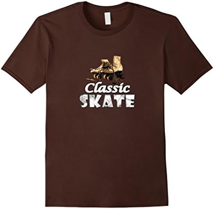 Men's Roller Skates Classic Skate Vintage Distressed Look T-Shirt  3XL Brown