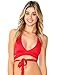 iHeartRaves Women's Savage Wrap Around Halter Crop Ribbon Tie Top