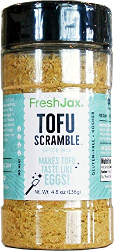 FreshJax Premium Gourmet Spices and Seasonings, Tofu Scramble Spice Mix (4.8oz Large Bottle) Vegan Plant-Based Organic…