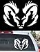 Tribal Dodge Ram Rear Window Decal Large 12"x10"