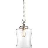 Meridian M70019BN Pendant, 1-Light 60 Watts, Brushed Nickel