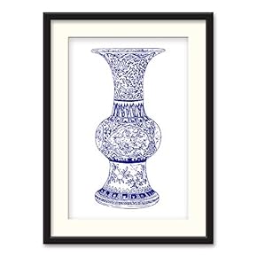 Black Paper Framed Canvas Wall Art for Living Room, Bedroom China Style Canvas Prints for Home Decoration Ready to Hanging - 23x31 inches