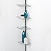 Zenna Home, Chrome 2114S, Tension Corner Pole Caddy