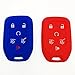 2Pcs Coolbestda Rubber 6 Button Smart Key Fob Cover Case Remote Protector Skin Keyless Jacket Holder for 2015 2016 2017 2018 2019 2020 Chevrolet Suburban Tahoe GMC Yukon XL HYQ1AA