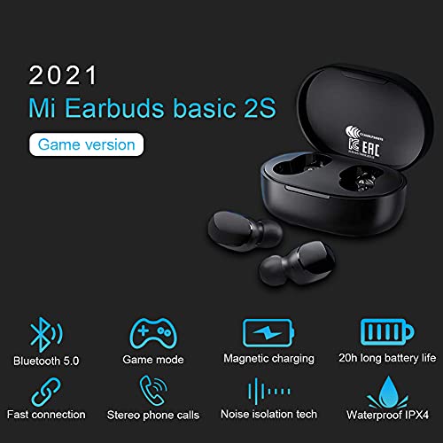 Xiaomi Mi True Wireless Earbuds Basic 2S, Bluetooth Touch Control Low  Latency Stereo Gaming Mode Headphone