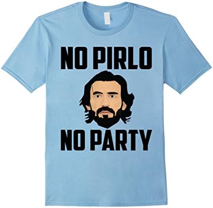 Men's No Pirlo, No Party Premium T-Shirt Large Baby Blue