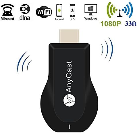 WiFi Display Dongle,Wishpower 2018 WiFi Wireless 1080P Mini Display Receiver HDMI TV Miracast DLNA Airplay for IOS/Android/Windows/Mac(New Version)