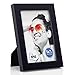 RPJC 5x7 Picture Frames Made of Solid Wood High Definition Glass for Table Top Display and Wall Mounting Photo Frame Black primary