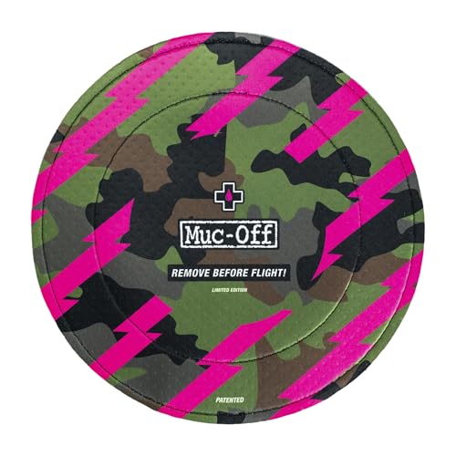 Muc-Off Bremsscheiben Schutz Camo für Scheibenbremse Fahrrad, 2er Set – Waschbare Neopren-Hüllen für Scheibenbremsen – Schutz vor Übersprühen und Tran