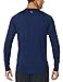 BALEAF Men's Long Sleeve Running Shirts Quick Dry Workout Shirts Athletic T-Shirts Lightweight Soft Fishing Tee Tops Navy Size XL