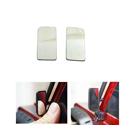 ZuoLan 1/10 RC Car Simulation Rearview Mirror Left/Right for TRX4 1/10 RC Crawler Car Black