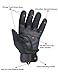 HIKEMAN Tactical Army Military Gloves Rubber Hard Knuckle Outdoor Full Finger Touch Screen Gloves for Men Fit for Cycling Motorcycle Hunting Shooting Hiking Camping Airsoft Paintball