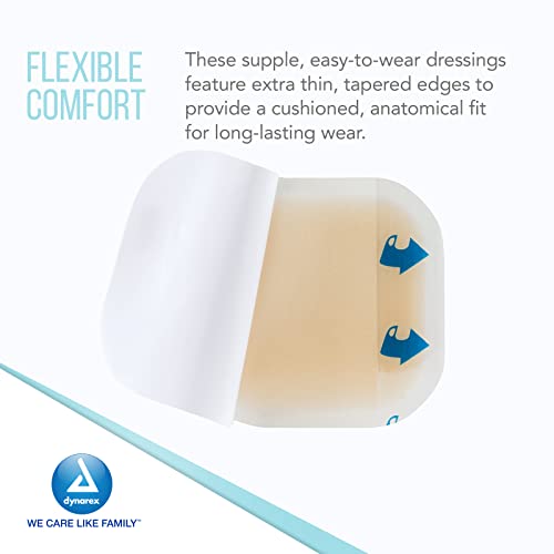 Dynarex DynaDerm Hydrocolloid Dressing, Sterile Moist Bandages Used for