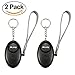 MWAY Personal Alarm Keychain, Emergency Safety Alarm 130DB Self Defense Security Key Chain with Mini LED Light as Bag Decoration for Women, Kids, Elderly 2PC