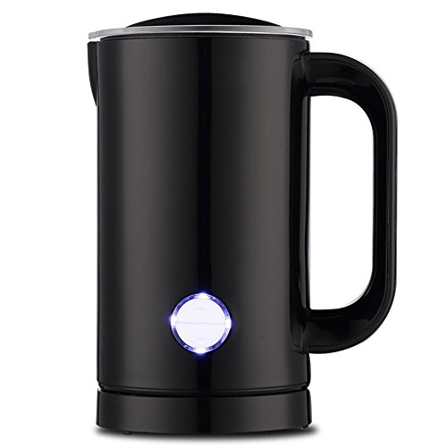 Milk Frother Electric Professional Hot and Cold Dense Foam Coffee One Touch Automatic Milk Steamer Warmer with Whisk Stainless Steel Silent Operation Non-Stick Coating Thick Froth Milk Foamer Machine (Milk Frother 8)