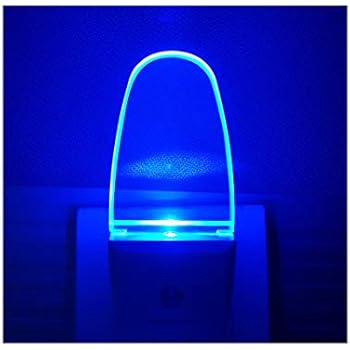 4 Pack Night Light Lamp with Dusk to Dawn Sensor, Plug in, Blue Led Night Light